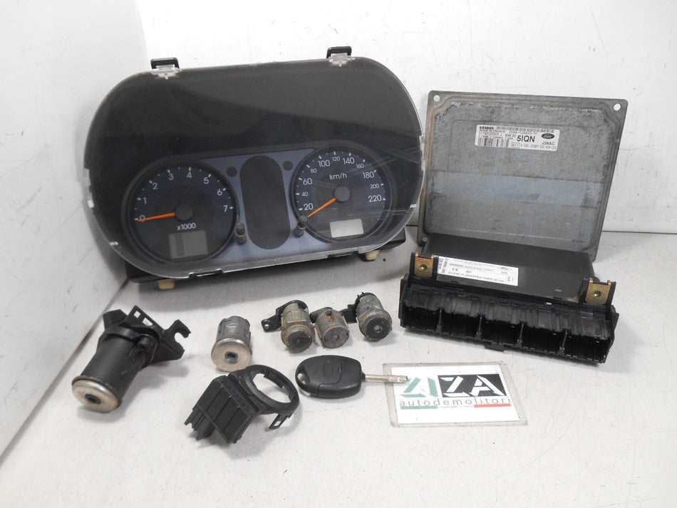 Kit Chiave ECU Ford Fusion I 1.6 16V 74kw 101cv FYJA 2003 2S6A-12A650-TF