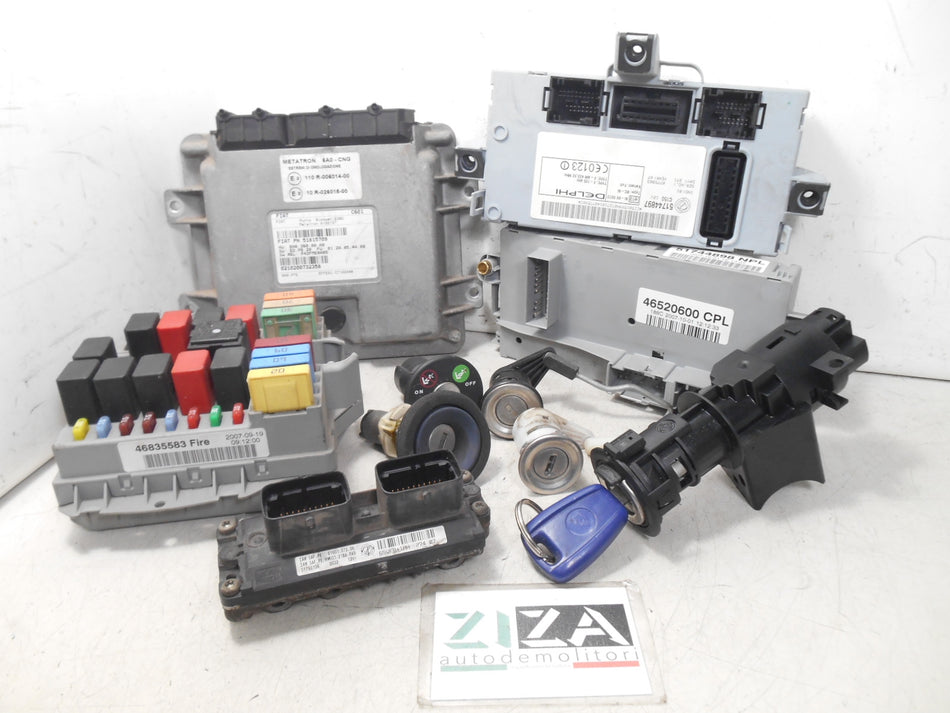 Kit Chiave ECU Fiat Punto 188 1.2 44kw 60cv 188A4000 2007 51793108