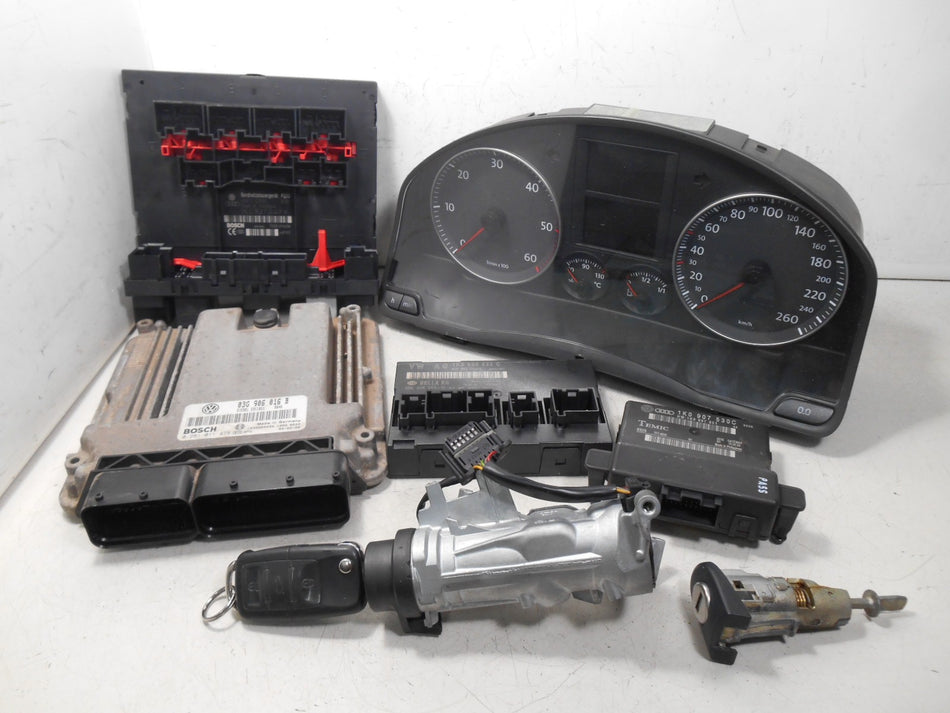 Kit Chiave ECU VW Golf V 1.9 TDI 77kw 105cv BKC 2005 03G906016B 0281011478