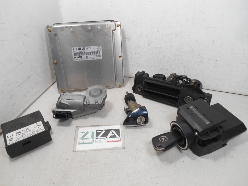 Kit Chiave ECU Mercedes W203 C220 2.2 143cv 611962 2002 A0001536479