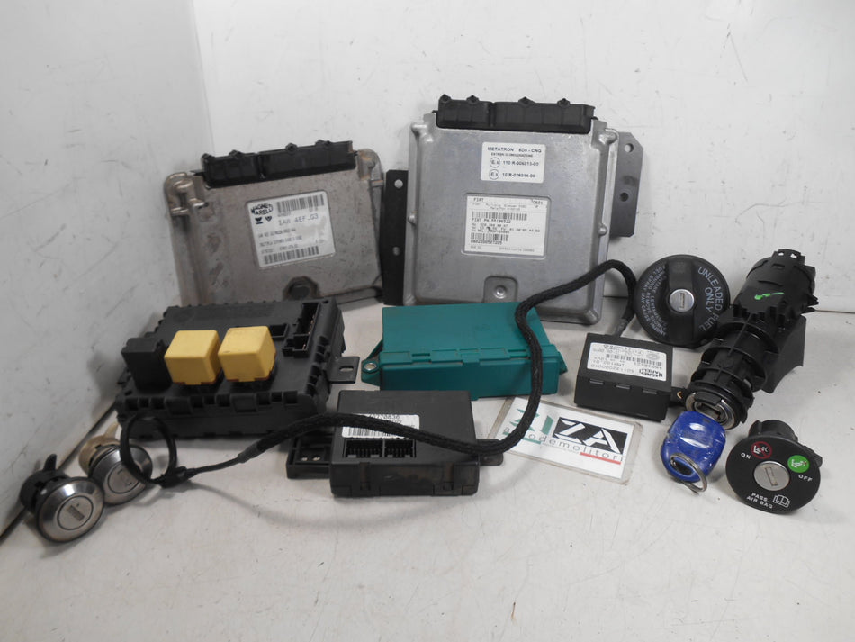 Kit Chiave ECU Fiat Multipla II 1.6 B/Met 76kw 182B6000 2005 51761337 IAW4EF.G3
