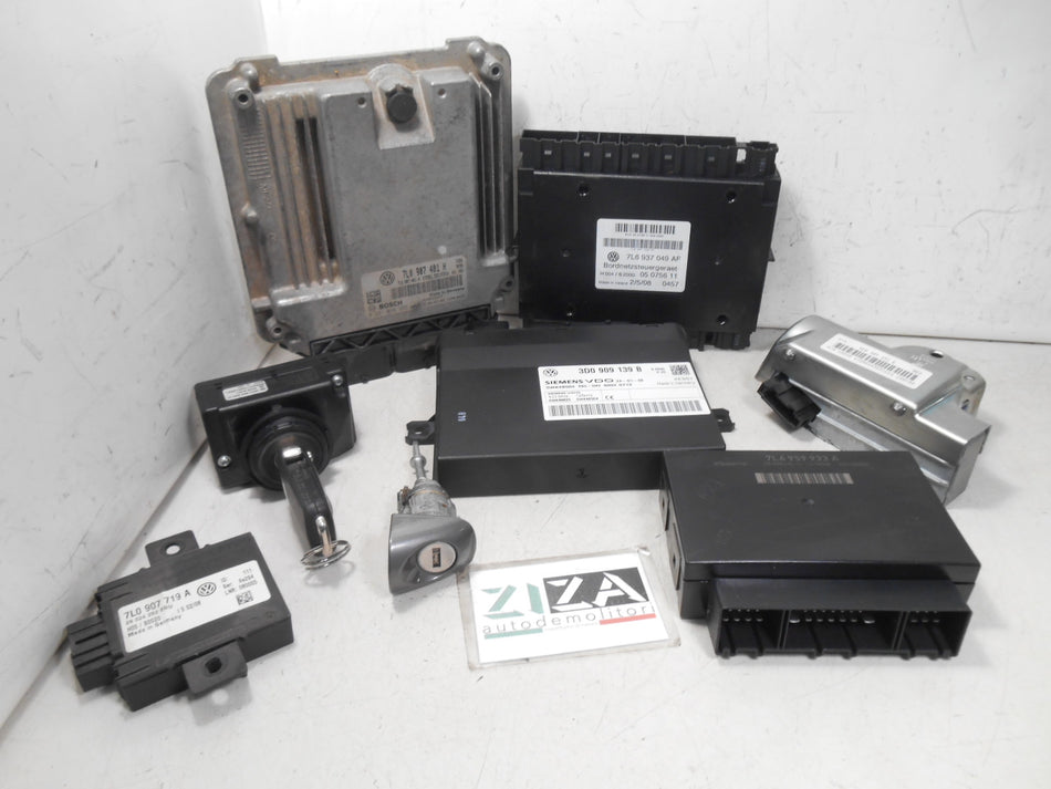 Kit Chiave ECU VW Touareg 3.0 TDI 240cv CAS 2009 7L0907401H 0281014355