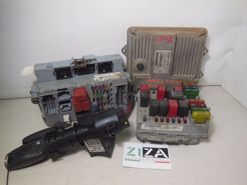 Kit Chiave ECU Lancia Ypsilon 843 1.3 51kw 70cv 188A9000 2004 55192097