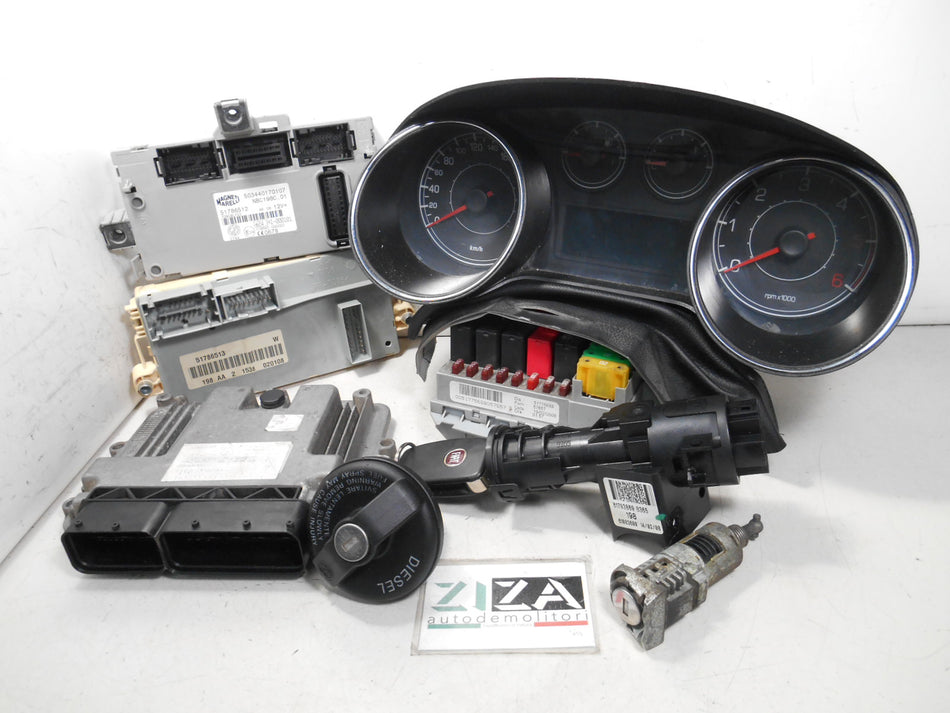 Kit Chiave ECU Fiat Bravo 198 1.6 77kw 198A3000 2008 0281014453 51830833