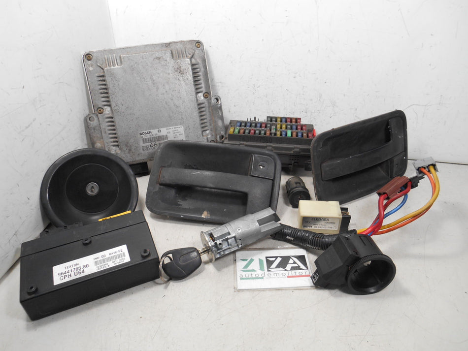 Kit Chiave ECU Fiat Scudo 2.0 JTD 69kw 94cv RHX 2003 0281010591 9643527180