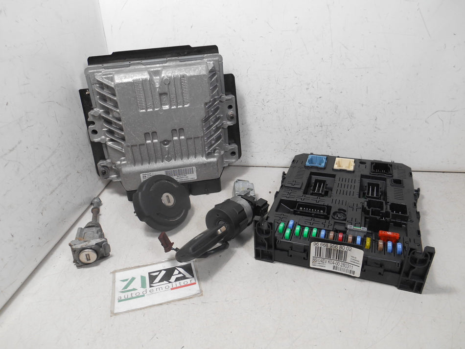 Kit Chiave ECU Peugeot 3008 I 1.6 HDI 82kw 112cv 9HR 2010 9676761080 9666895680