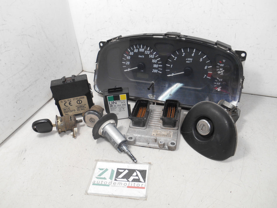 Kit Chiave ECU Opel Agila A 1.0 44kw 60cv Z10XEP 2006 0261208397 55354326