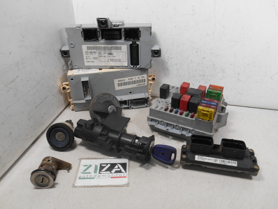 Kit Chiave ECU Fiat Punto 188 1.2 60cv 188A4000 2002 55181132 IAW59F.M3