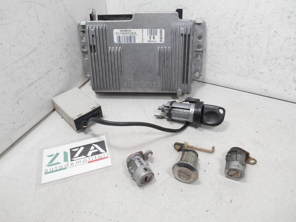 Kit Chiave ECU Daewoo Matiz 0.8 38kw 52cv F8CV 1999 96259124 96315230