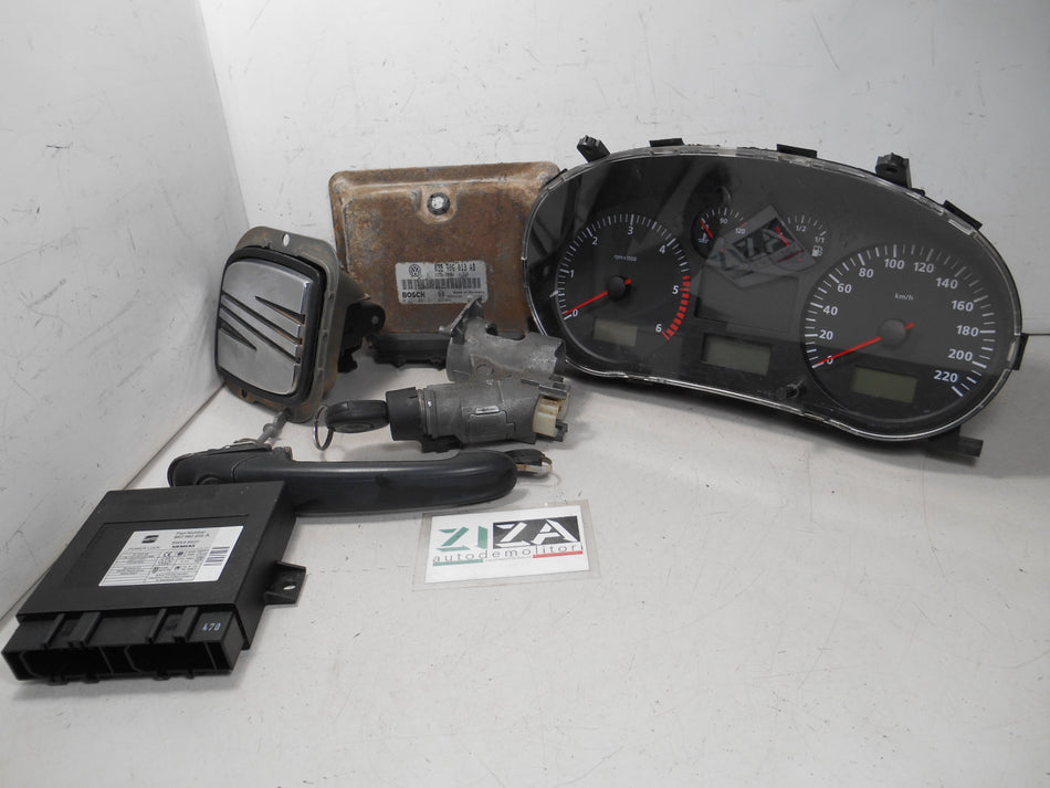 Kit Chiave ECU Seat Ibiza 6K 1.9 50kw 68cv AQM 2000 038906013AB 0281001911