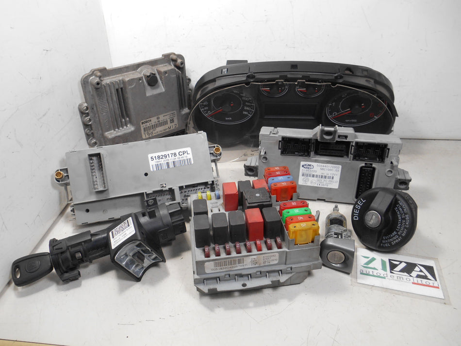Kit Chiave ECU Fiat Bravo 198 1.6 16V 88kw 120cv 198A2000 2010 51871187