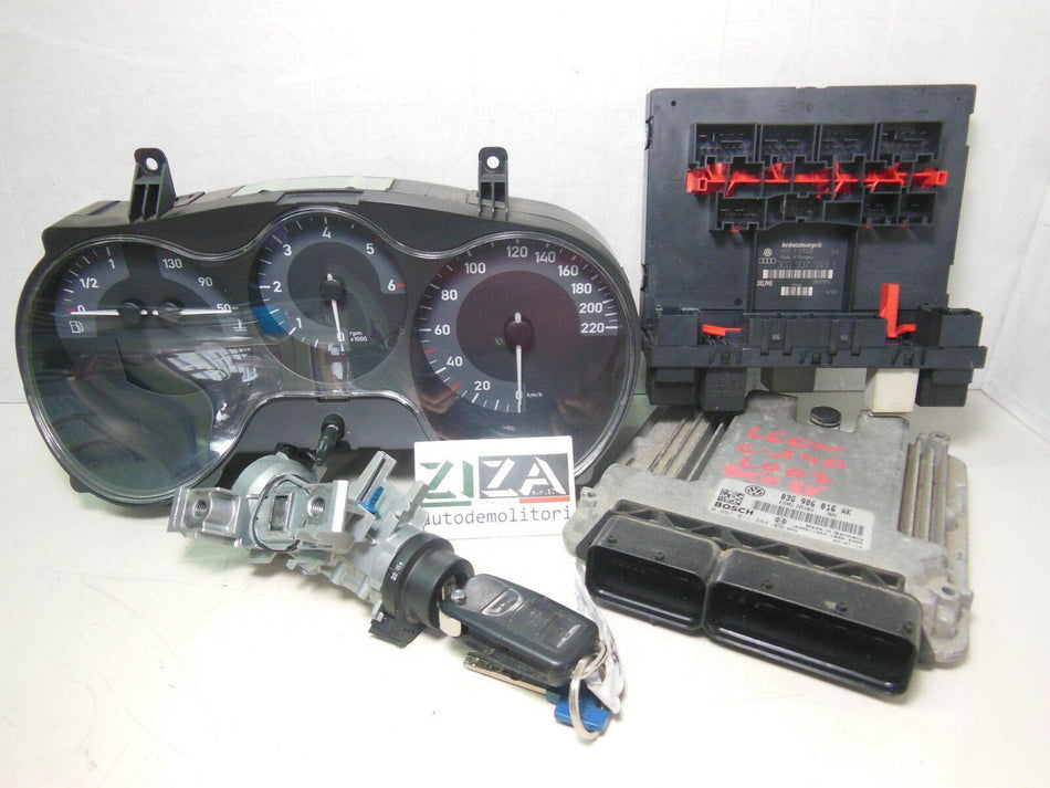 Kit Chiave ECU Seat Leon 1P 1.9 105cv BKC 2008 0281011884 03G906016AK