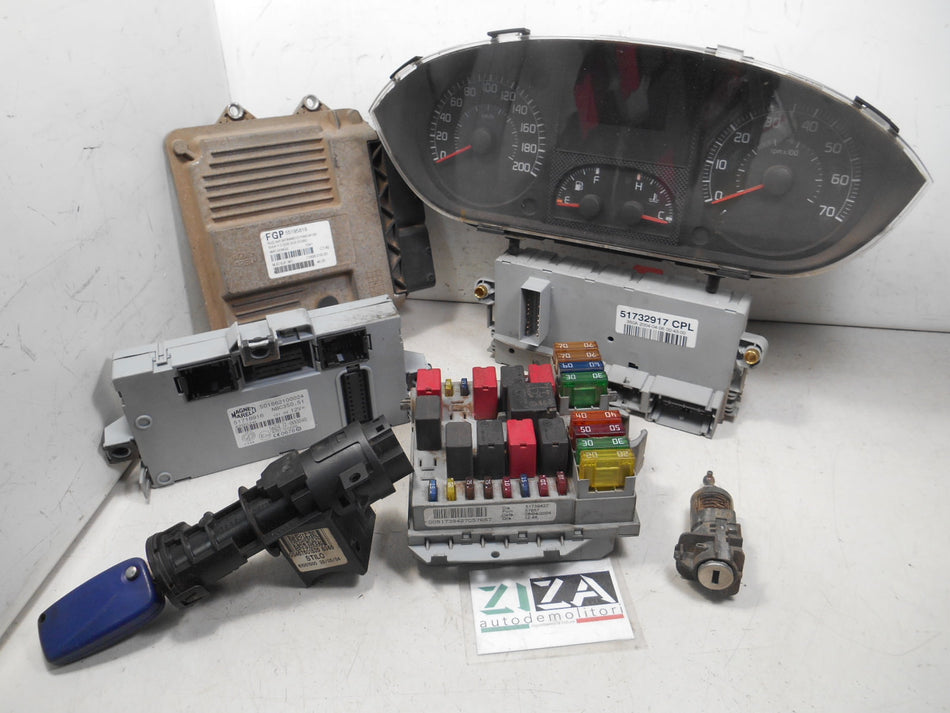 Kit Chiave ECU Fiat Idea 1.3 Mjet 51kw 188A9000 2004 55195818 51718916