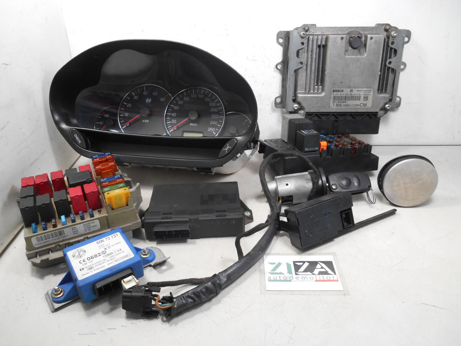 Kit Chiave ECU Alfa 166 2.4 JTD 175cv 841G000 2005 55194384 0281010989
