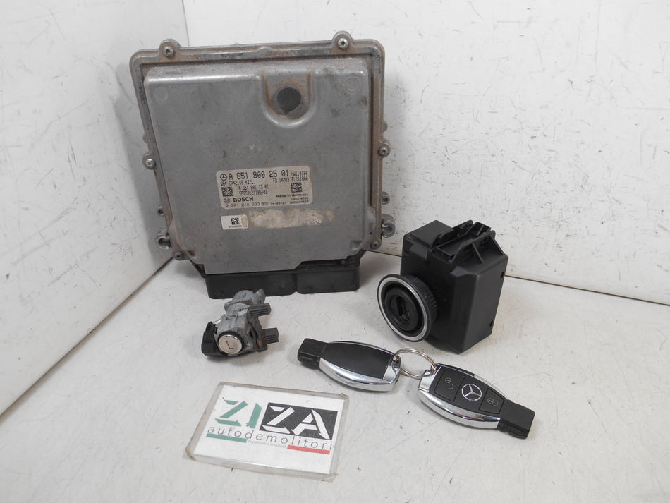 Kit Chiave ECU Mercedes GLK X204 2.2 125kw 170cv 651912 2015 A6519002501