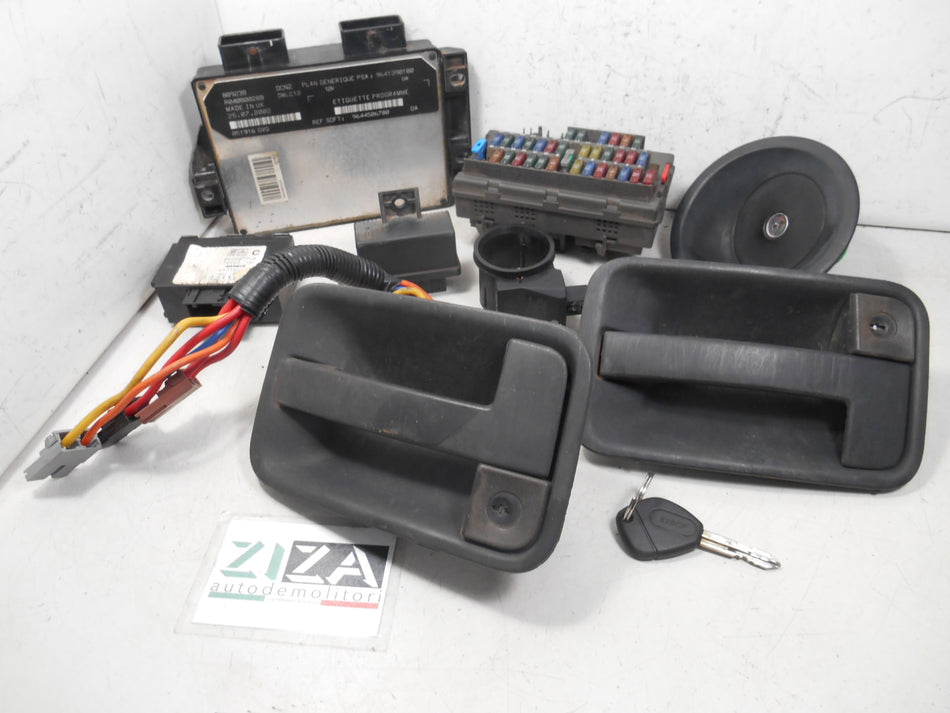 Kit Chiave ECU Fiat Scudo 1.9 D 51kw 69cv WJY 2003 9641390180 9625402980