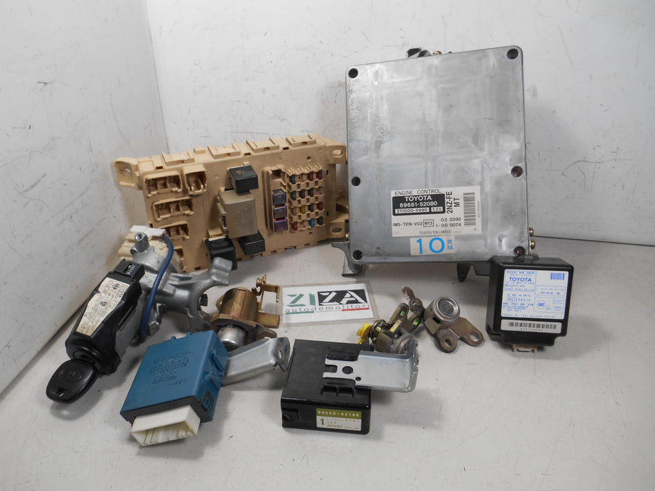 Kit Chiave ECU Toyota Yaris XP10 1.3 63kw 2NZFE 2001 89661-52080