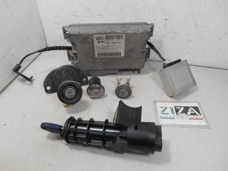 Kit Chiave ECU Fiat Seicento 0.9 29kw 39cv 1170A1.046 2000 46555914 IAW16FM.EC