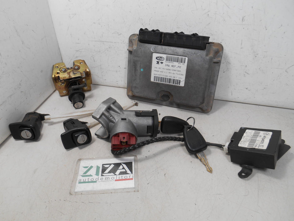Kit Chiave ECU Fiat Panda 1.1 40kw 54kw 187A1000 2001 46814371 IAW4EF.P2