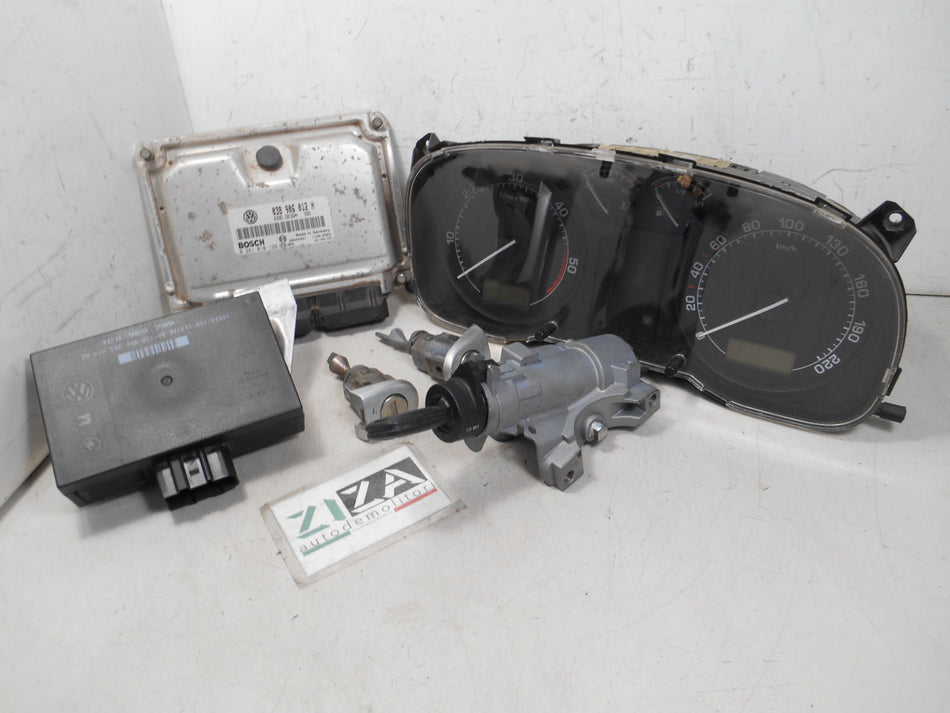Kit Chiave ECU Skoda Octavia 1U 1.9 TDI 90cv ALH 2001 038906012H 0281010129