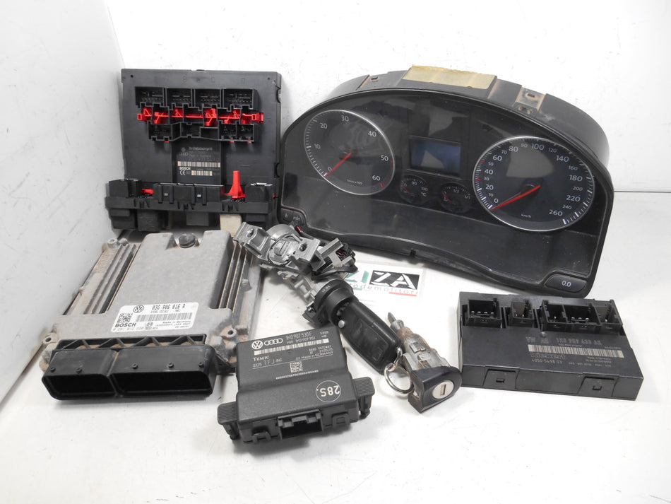 Kit Chiave ECU VW Golf Plus V 1.9 77kw 105cv BKC 2005 03G906016R 0281012220