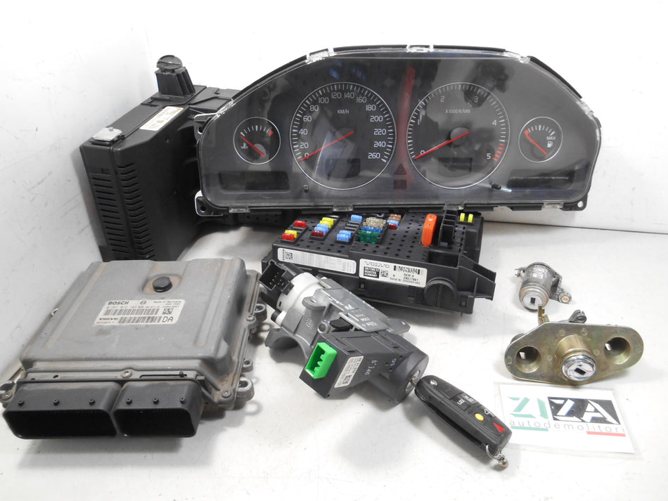 Kit Chiave ECU Volvo S60 I 2.4 136kw D5244T4 2005 30729826A 30728542