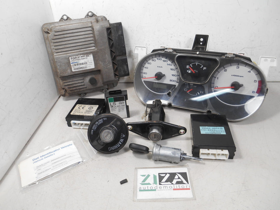 Kit Chiave ECU Suzuki Ignis 1.3 51kw 69cv Z13DT 2005 55196357 MJD6J0.S3