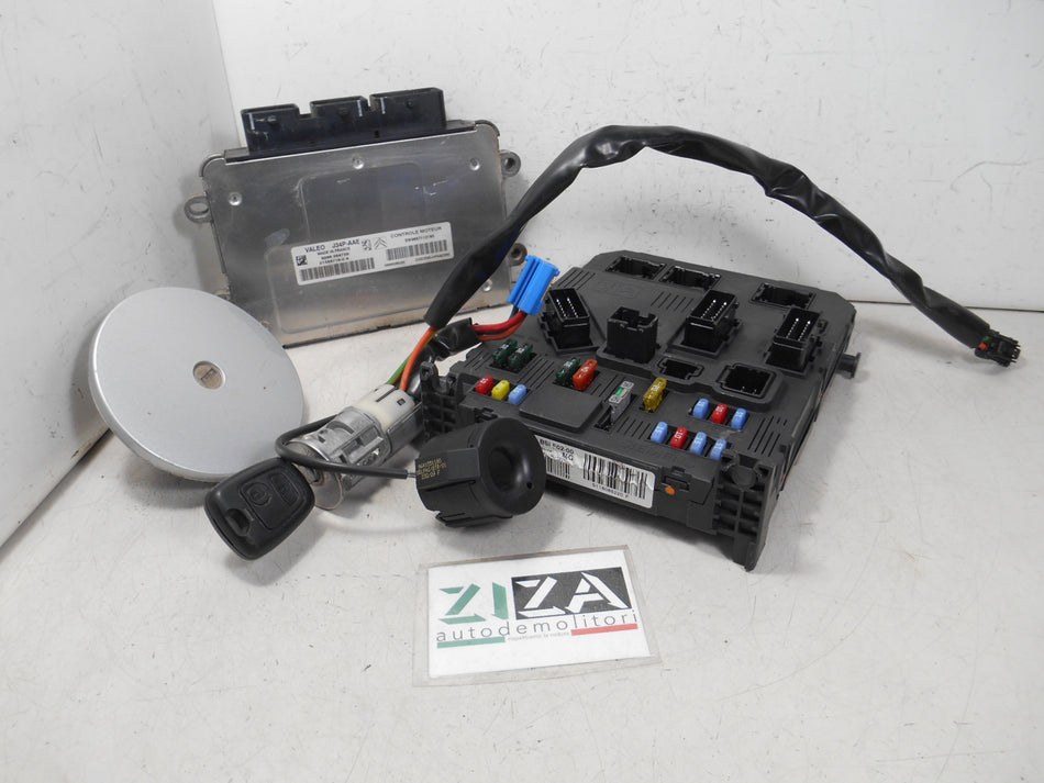 Kit Chiave ECU Peugeot 206+ 1.1 44,1kw 60cv HFX 2009 9667112180 9657999780