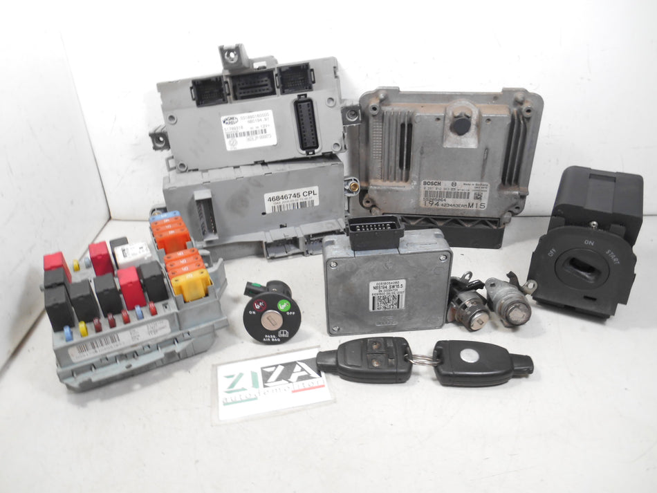 Kit Chiave ECU Fiat Croma 1.9 Mjet 150cv 939A2000 2007 0281012963 55205064