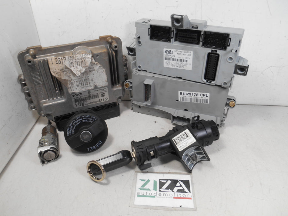 Kit Chiave ECU Fiat Bravo 198 1.6 16V 120cv 198A2000 2011 51892676