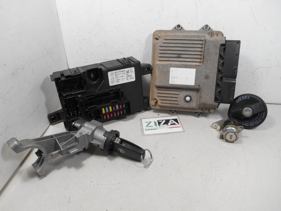 Kit Chiave ECU Fiat Grande Punto 1.3 Mjet 90cv 199A3000 2007 51795229 MJD6F3.PF