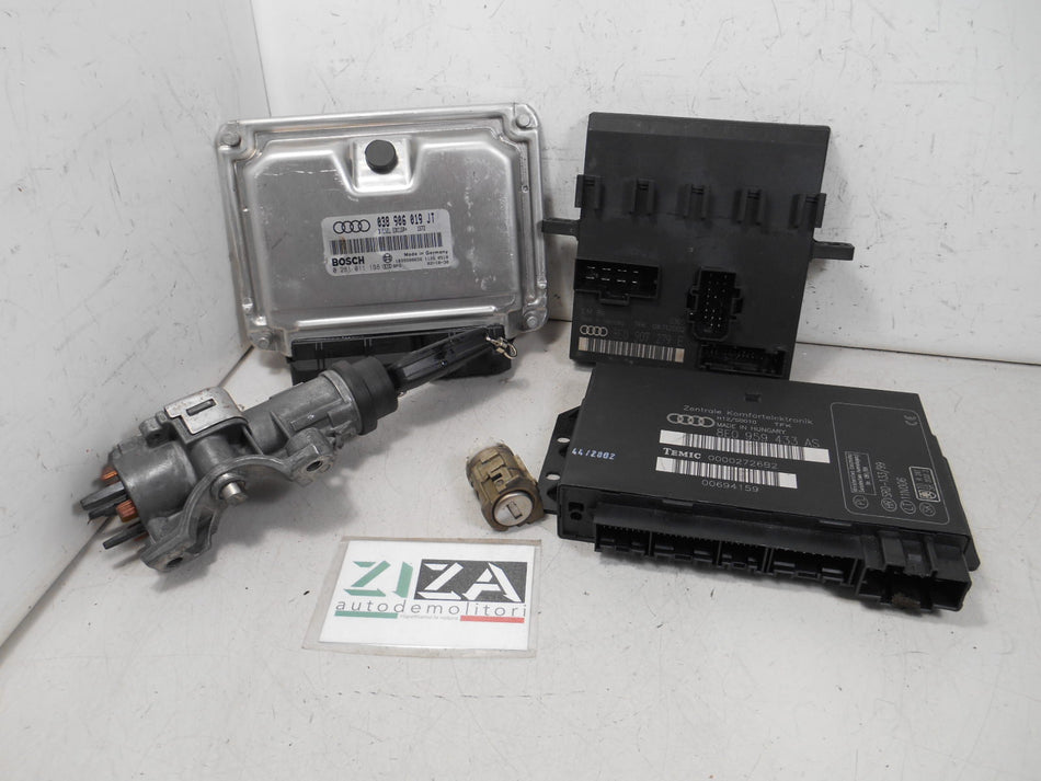 Kit Chiave ECU Audi A4 B6 SW 1.9 130cv AVF 2003 038906019JT 8E0907279E