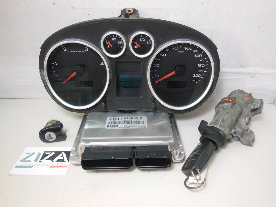 Kit Chiave ECU Audi A2 1.4 TDI 2004 045906019BA 0281011404 8Z0920900T