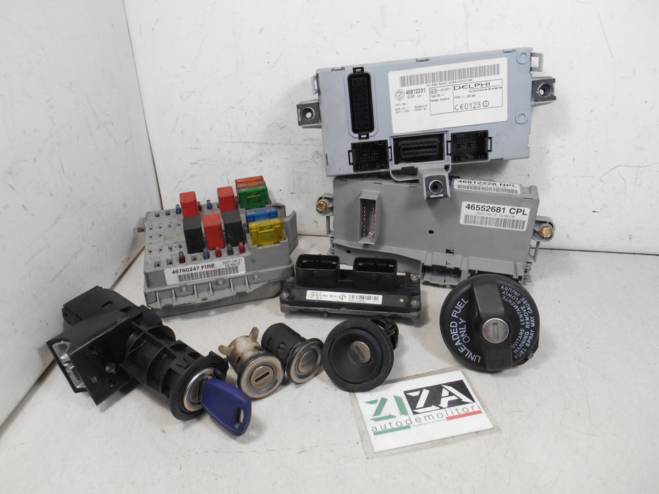 Kit Chiave ECU Fiat Punto 188 1.2 60cv 188A4000 2001 46820323 IAW59FM3