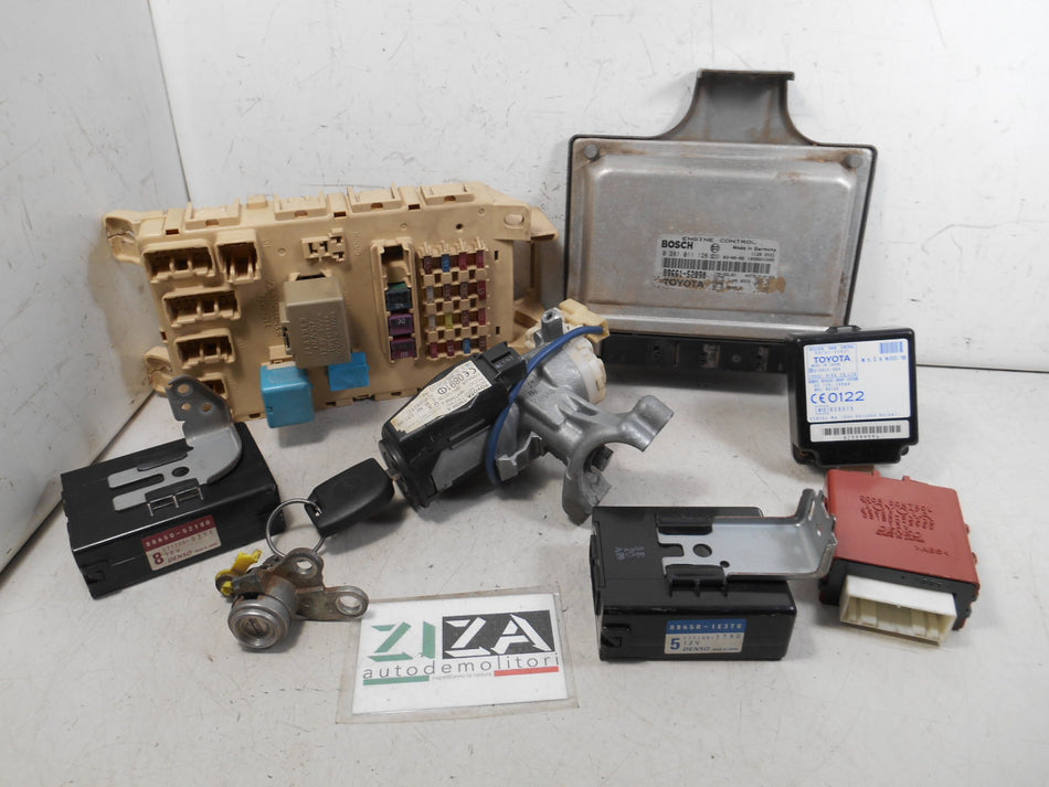 Kit Chiave ECU Toyota Yaris XP10 1.4 55kw 1NDTV 2003 89661-52890 89660-5C010