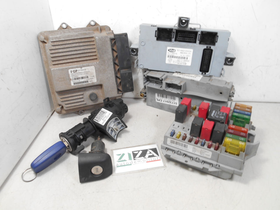 Kit Chiave ECU Fiat Idea 1.3 Mjet 51kw 188A9000 2004 51744426 MJD6JF.M1