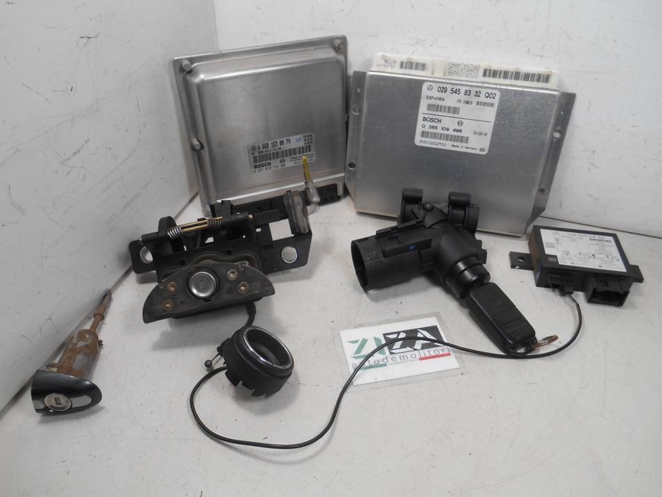 Kit Chiave ECU Mercedes W168 1.7 70kw 95cv 668942 2001 A6681530079