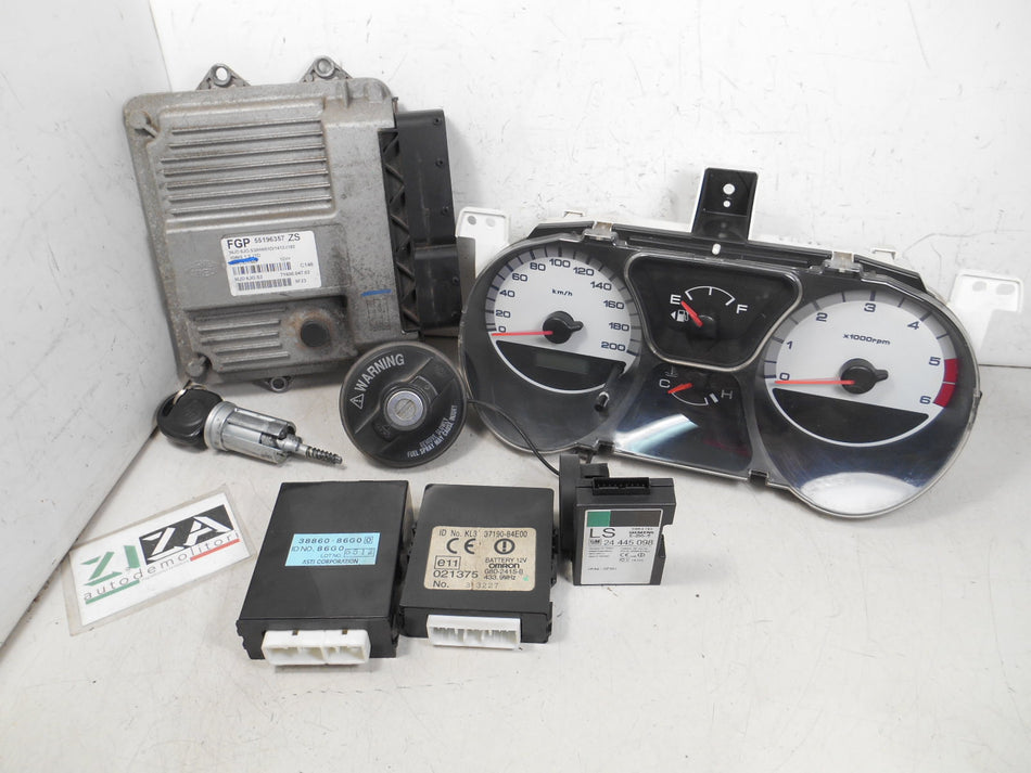 Kit Chiave ECU Suzuki Ignis 1.3 51kw 69cv Z13DT 2005 55196357 MJD6J0.S3