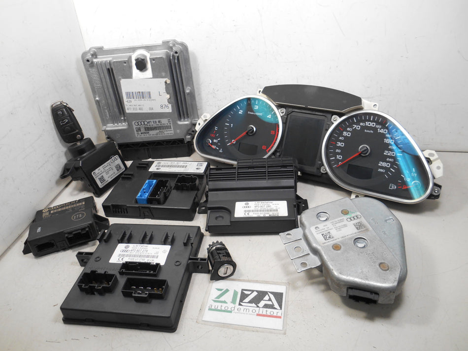 Kit Chiave ECU Audi A6 C6 SW 2.7 190cv CAN 2009 4F7910401 0281014724