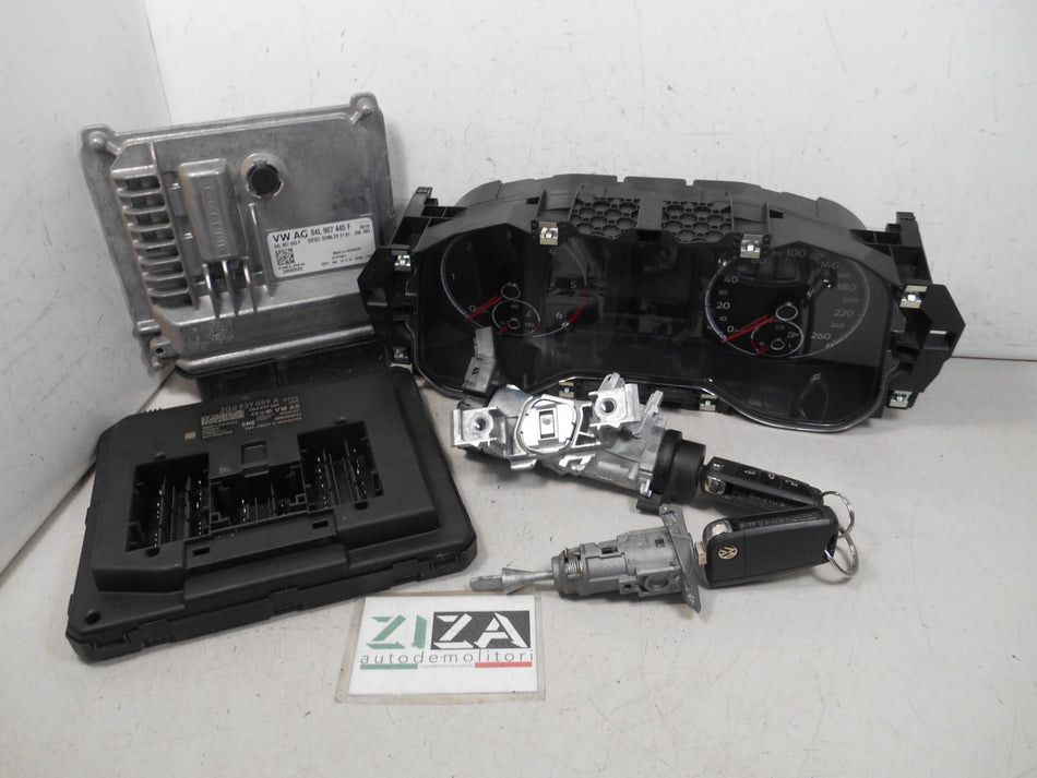 Kit Chiave ECU VW Polo AW1 1.6 TDI 59kw 80cv DGT 2019 04L907445F 2Q0937089A