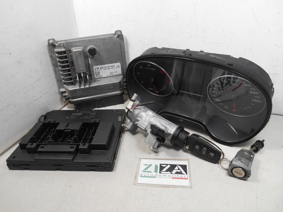 Kit Chiave ECU Audi A3 8V 1.6 TDI 110cv CXX 2016 04L907445B 5Q0937084CJ