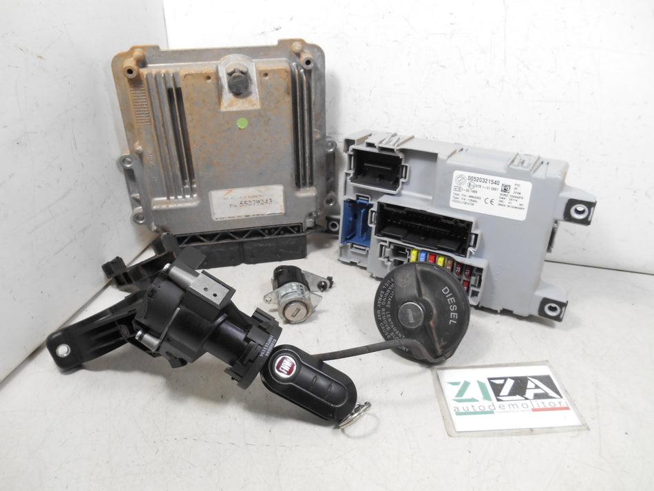 Kit Chiave ECU Fiat Doblò II 1.6 Mjet 120cv 940C1000 2017 55279243 0281032621