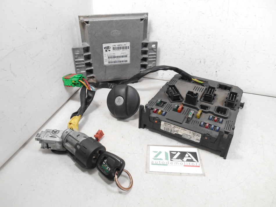 Kit Chiave ECU Citroen C2 1.1 44,1kw 60cv HFX 2004 9663306680 9664156780