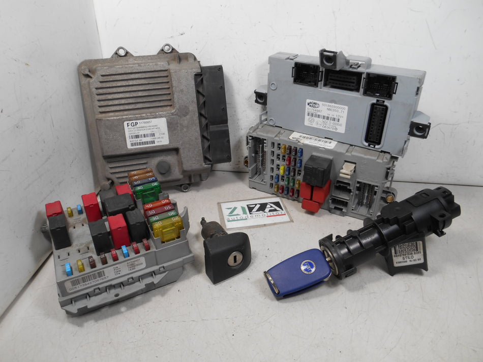 Kit Chiave ECU Fiat Idea 1.3 Mjet 51kw 69cv 188A9000 2005 51768657