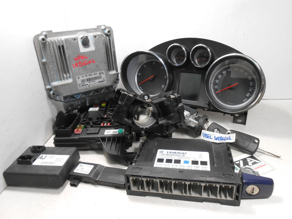 Kit Chiave ECU Opel Insignia 2.0 CDTI 130cv A20DT 2012 55585024 0281018769