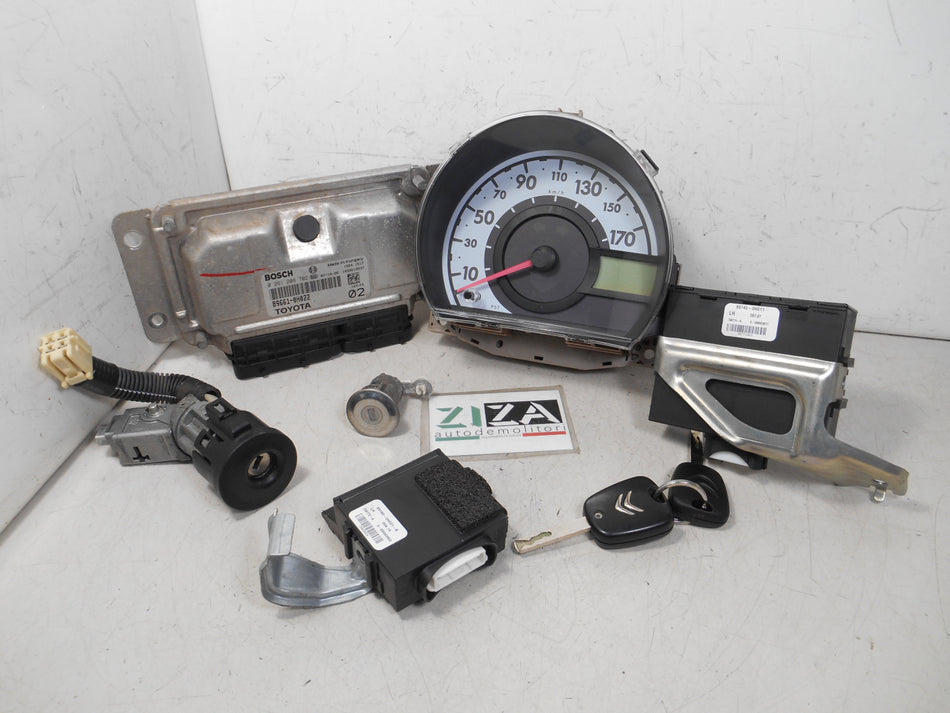 Kit Chiave ECU Citroen C1 1.0 50kw 68cv 1KR 2007 89661-0H022 0261208702