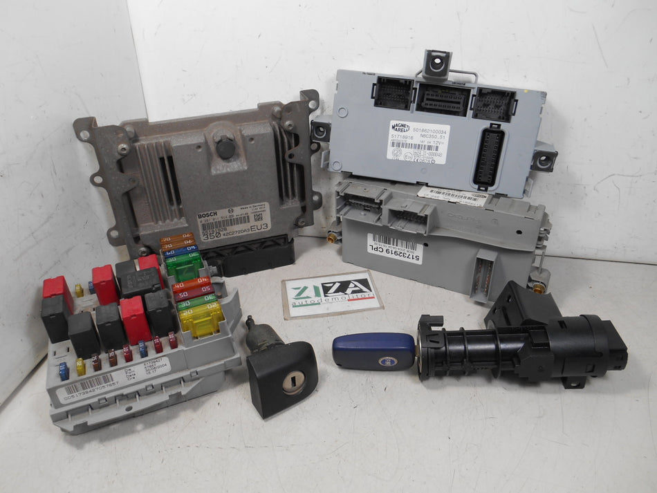 Kit Chiave ECU Fiat Idea 1.9 Mjet 74kw 188B2000 2004 55191928 51732916