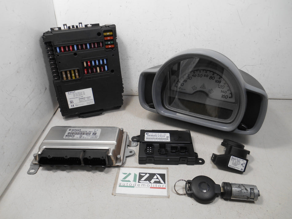 Kit Chiave ECU Smart ForTwo W451 1.0 52kw 3B21 2009 A1321502379 A4515401250