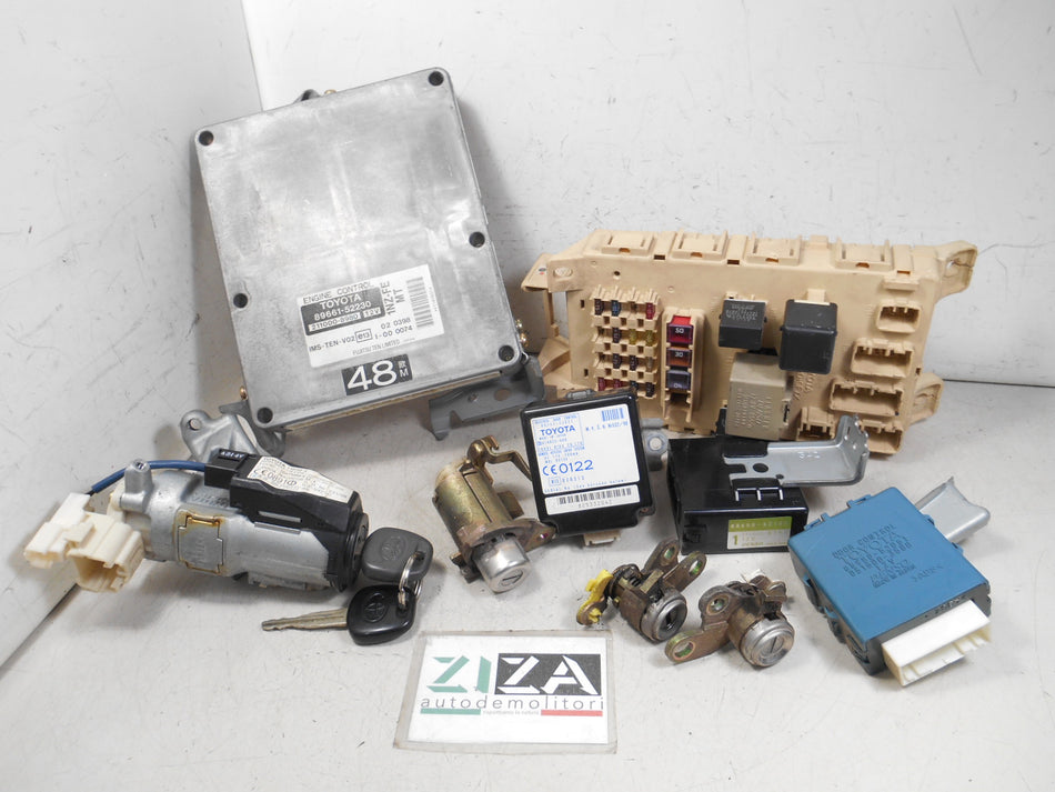 Kit Chiave ECU Toyota Yaris XP10 1.0 50kw 68cv 1SZFE 2001 89661-52230