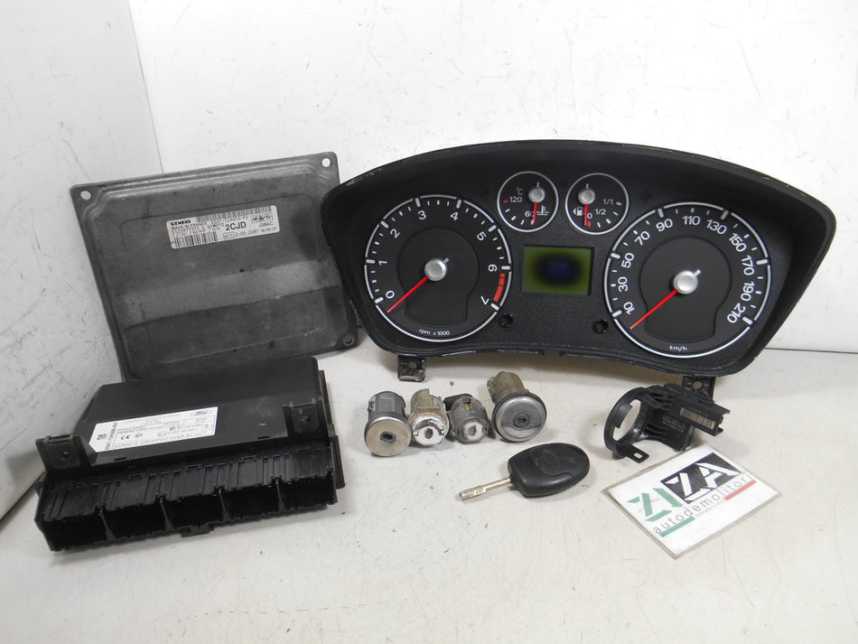 Kit Chiave ECU Ford Fiesta V 1.2 75cv FUJA 2006 6S61-12A650-FD